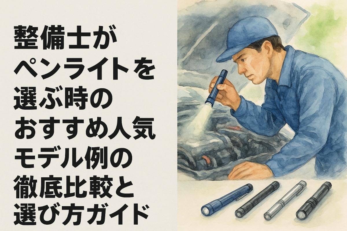 整備士がペンライトを選ぶ時のおすすめ人気モデル例の徹底比較と選び方ガイド【作業効率アップ・故障対策・現場実例も解説】