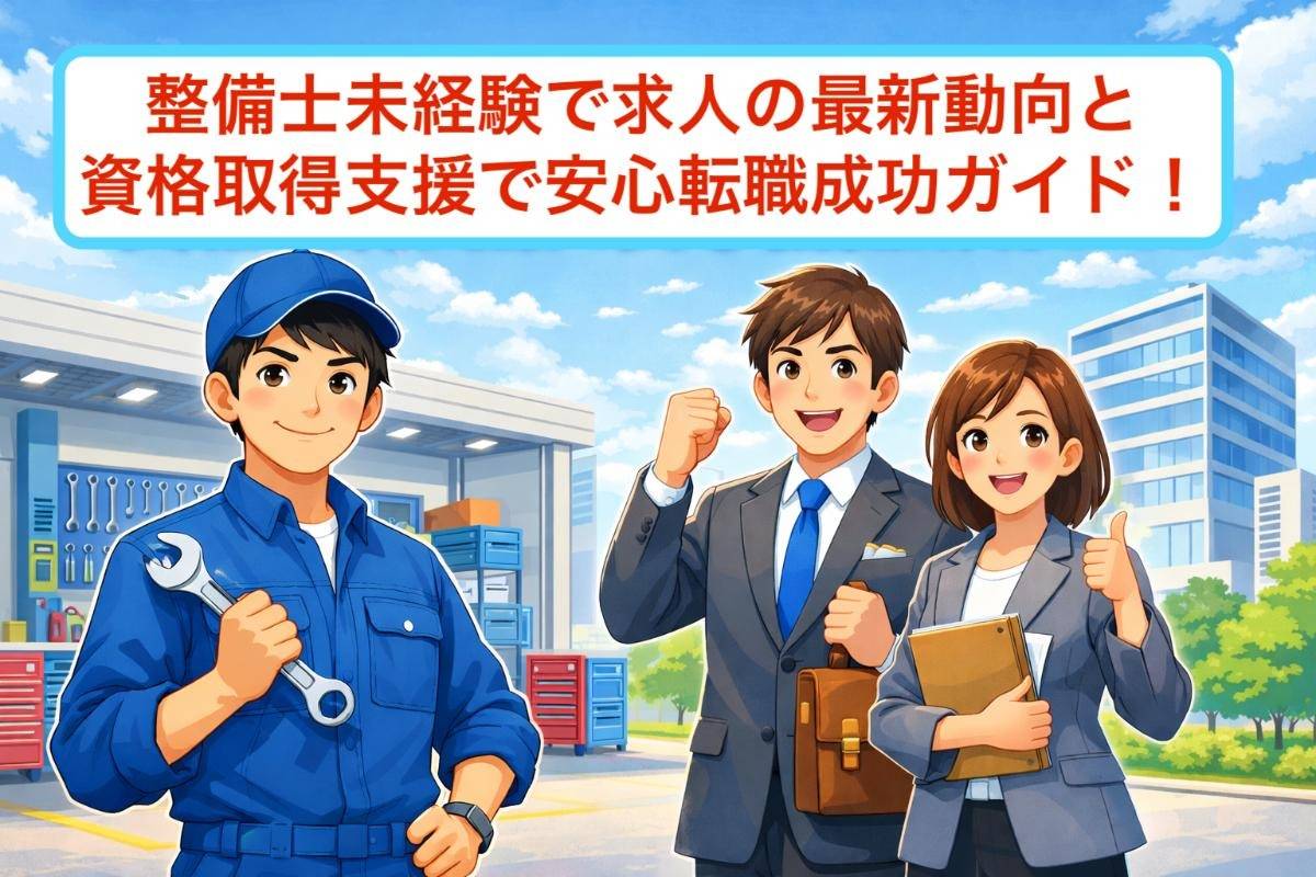 整備士未経験で求人の最新動向と資格取得支援で安心転職成功ガイド！