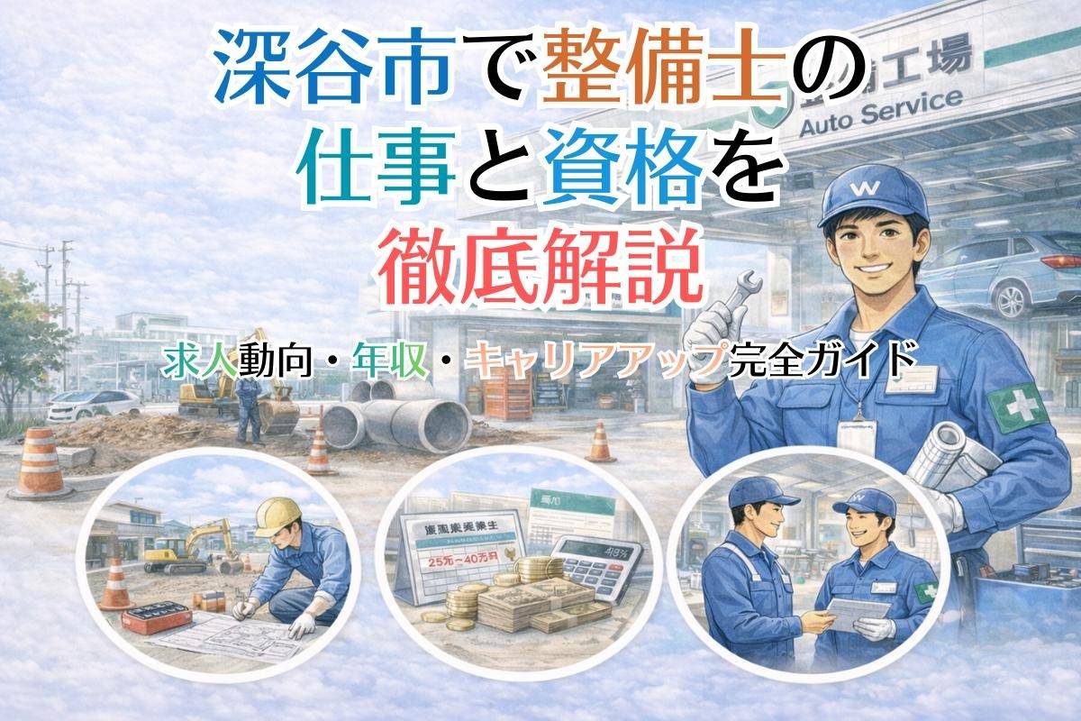深谷市で整備士の仕事と資格を徹底解説｜求人動向・年収・キャリアアップ完全ガイド