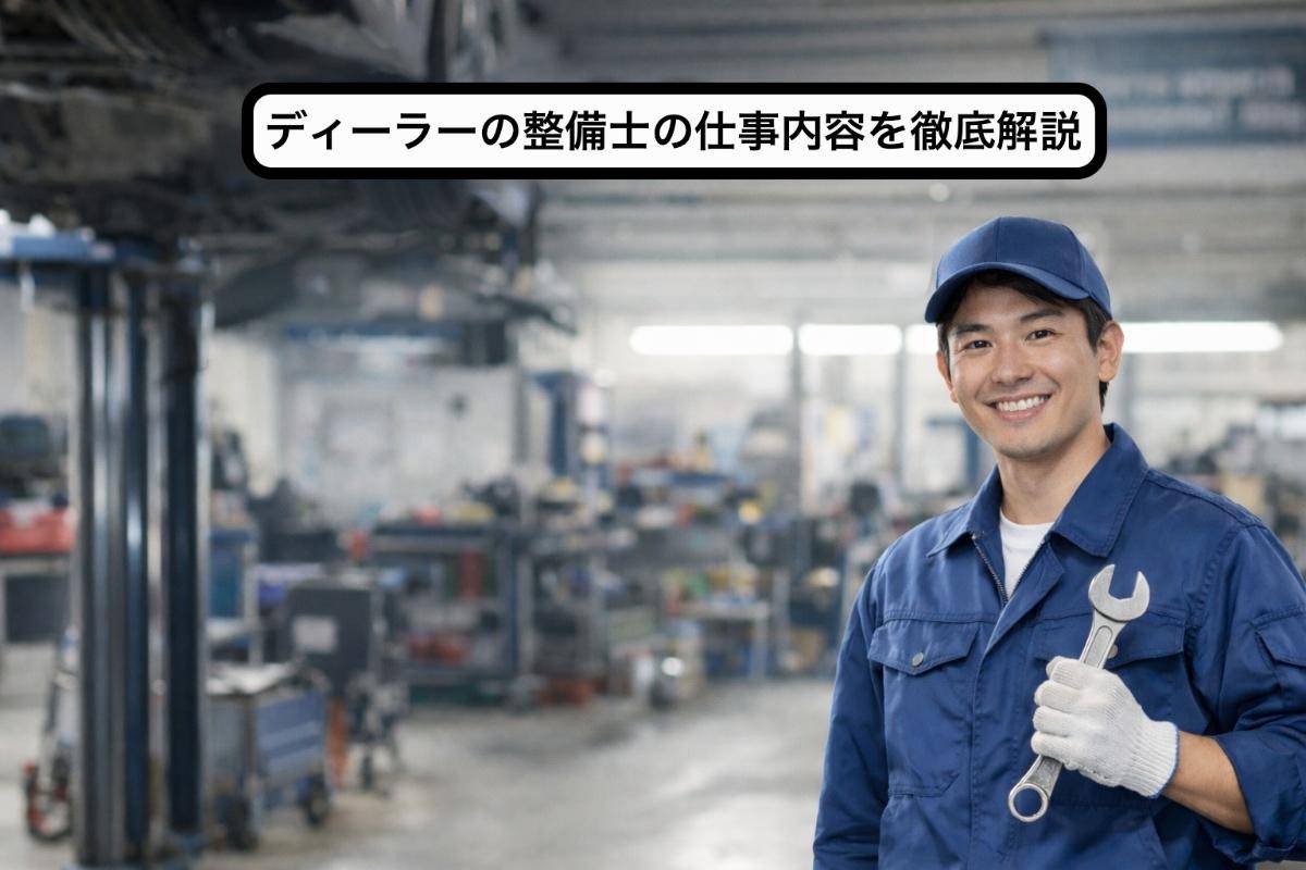 ディーラーの整備士の仕事内容を徹底解説