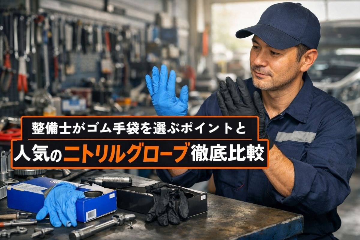 整備士がゴム手袋を選ぶポイントと人気のニトリルグローブ徹底比較