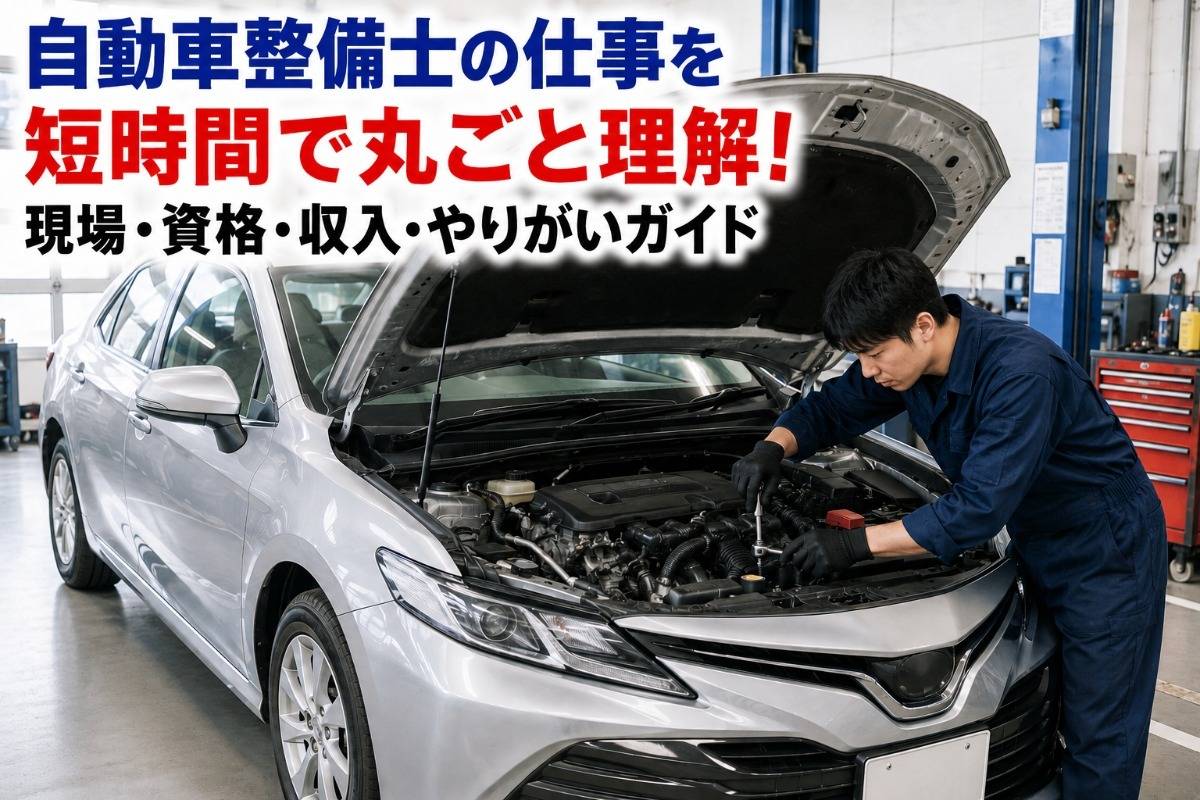 自動車整備士の仕事を短時間で丸ごと理解!現場・資格・収入・やりがいガイド