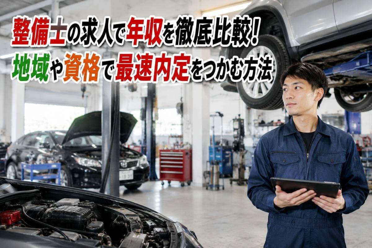 整備士の求人で年収を徹底比較!地域や資格で最速内定をつかむ方法