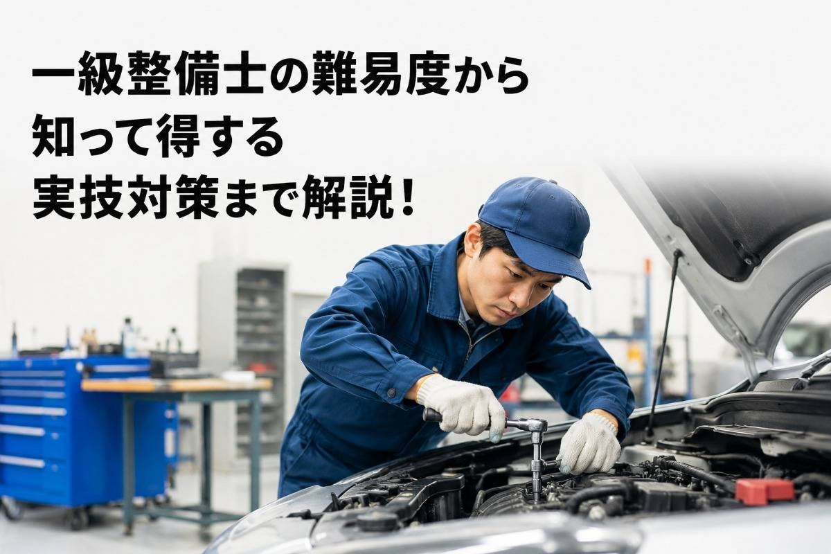 一級整備士の難易度から知って得する実技対策まで解説!
