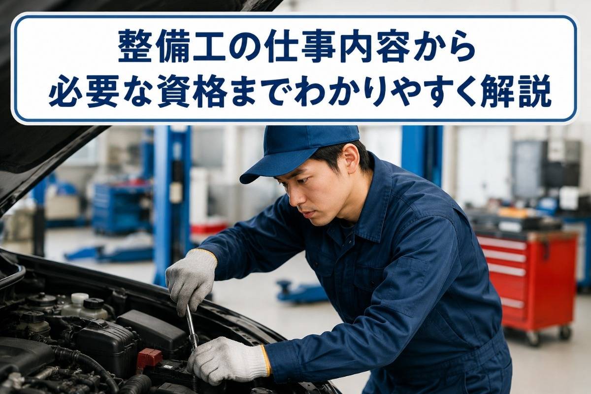 整備工の仕事内容から必要な資格までわかりやすく解説